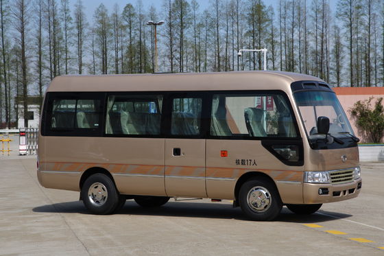 الصين كوستر نوع ديزل 19 مقاعد حافلة صغيرة مع يوشاي محرك YC4FA115-20 المزود