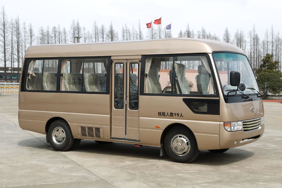 الصين تويوتا نمط روزا السياحية البسيطة حافلة كوستر مركبة 6M مع محرك يوشاي المزود