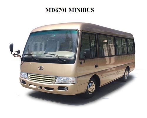 الصين Luxury 23 Seater Coach Mudan Tourist Mini Bus 3.8L MD6701Cummins engine المزود