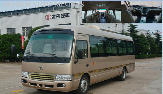 الصين 7.5 متر كوستر الديزل حافلة صغيرة، مدرسة مدينة حافلة 2982cc النزوح المزود