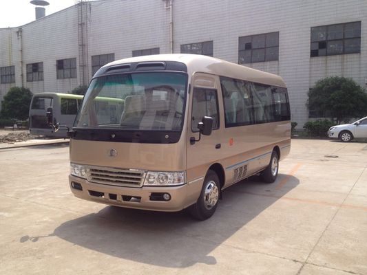 الصين Luxury 19 Seater Minibus / Diesel 6m  Length Coaster Bus 4.3T Rear Axle , 15-24 Seats المزود