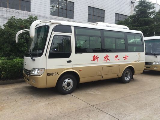 الصين Plateau Terrain 19 Seats Diesel Minibus Star Type Cummins Engine Manual Gearbox المزود