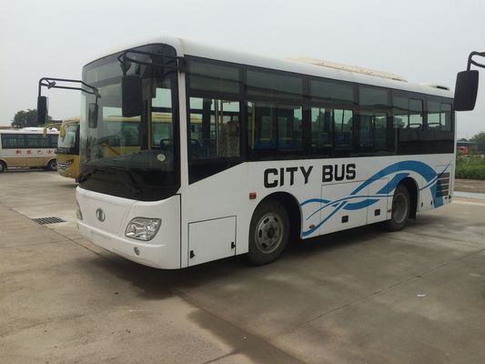 الصين Hybrid Urban Intra City Bus 70L Fuel Inner City Bus LHD Six Gearbox Safety المزود