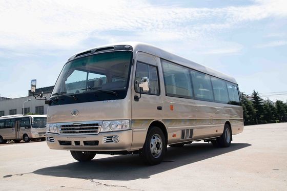 الصين سفر فاخر 30 مقعد Minibus رافعة دواسة القدم لمشاهدة معالم المدينة CUMMINS المحرك المزود