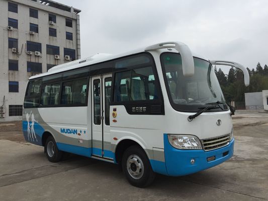 الصين SKD / CKD Diesel Mini Bus 19 Seater Minibus Public Service 3300mm Wheel Base المزود