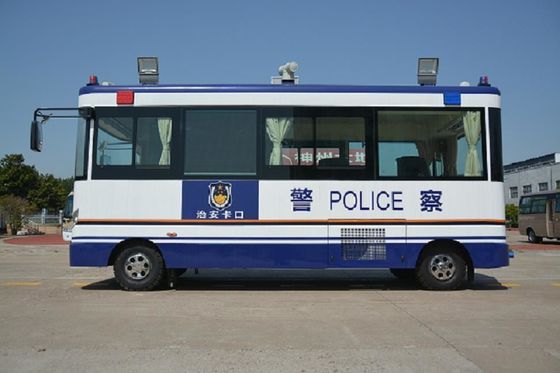 الصين 25 Km / H Mobile Police Command Vehicles Service Station 3G Wireless Transmission المزود