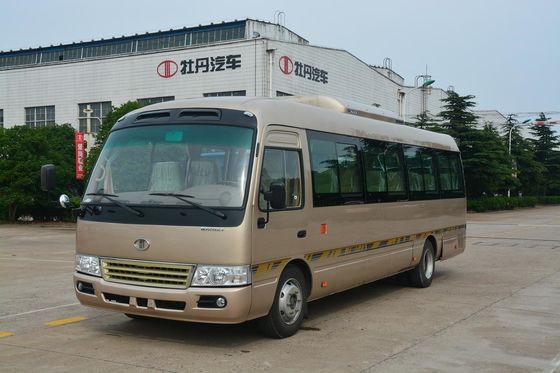 الصين Rear Cummins Engine Transport Minivan Passenger Mini Bus 3.856L Displacement المزود
