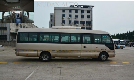 الصين Mudan Golden City Tour Bus , Diesel Engine 25 Seater Minibus Semi - Integral Body المزود