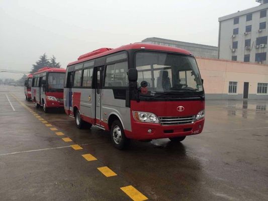 الصين Durable Red Star Travel Buses With 31 Seats Capacity Small Passenger Bus For Company المزود